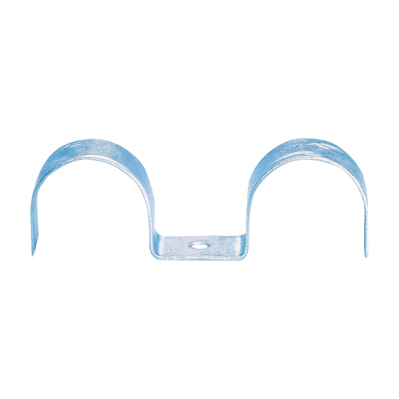 Pontet de fixation double pour conduits électriques/chauffage