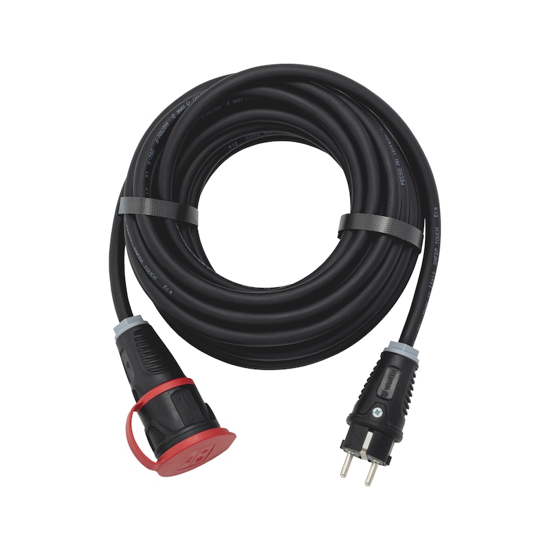 Cavo Prolunga Perel 10 M H05RR-F 3G2.5 16A 230V | Gomma IP44 Per Interno Esterno