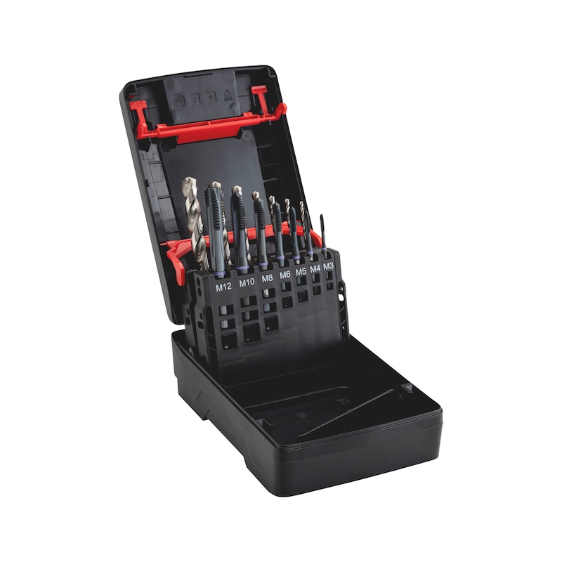 Coffret de taraud machines Multi HSCo M3-M12 - trou débouchant