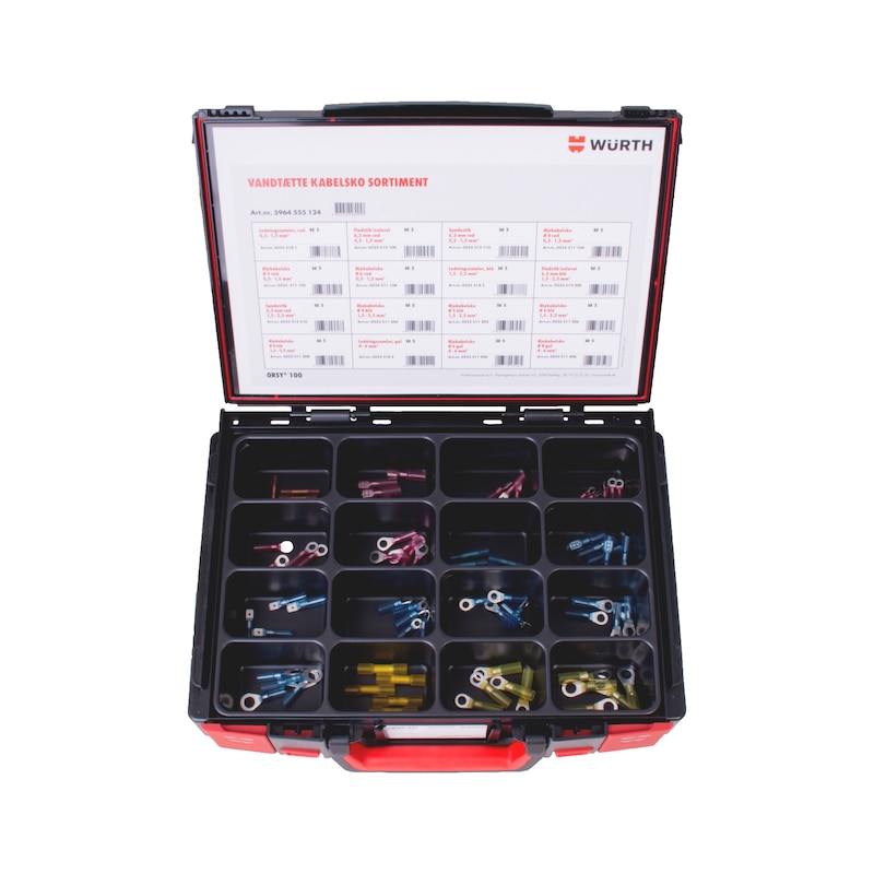 Sortiment med vandtætte kabelsko