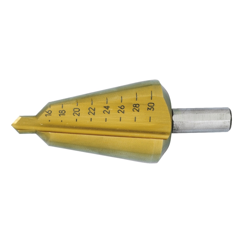 Buy Sheet metal conical drill bit HSS titanium-nitride online