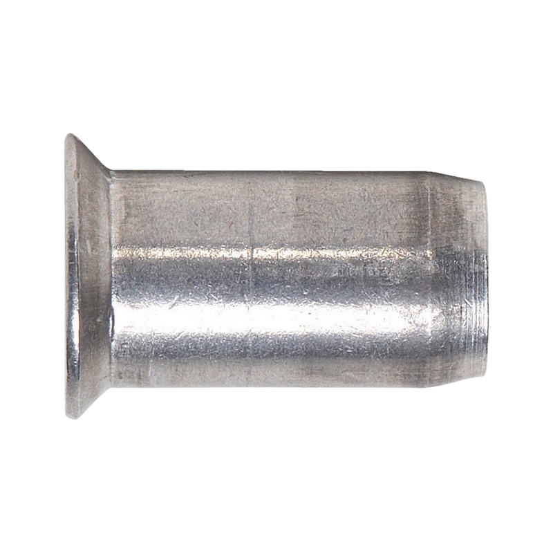 Insert fileté - tête fraisée - alu brut