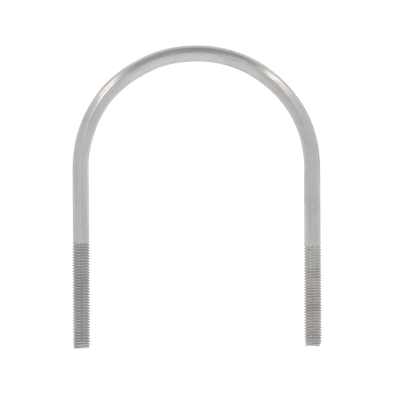 Étrier - DIN 3570 - inox A2 304L - sans écrou pour fixation de tube