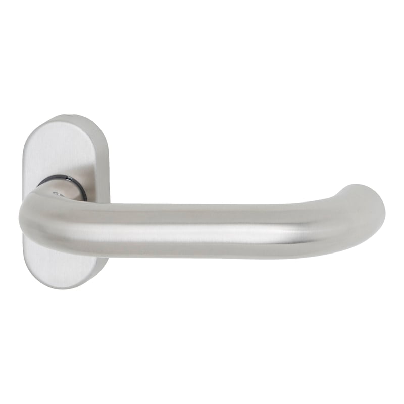 Poignée de porte A 802 sur rosace ovale avec fixation robuste