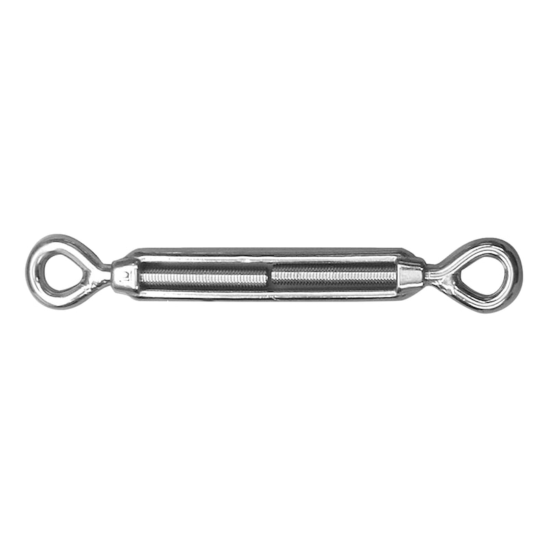 Tendeur à lanterne - inox A4 brut - forme A avec œillets