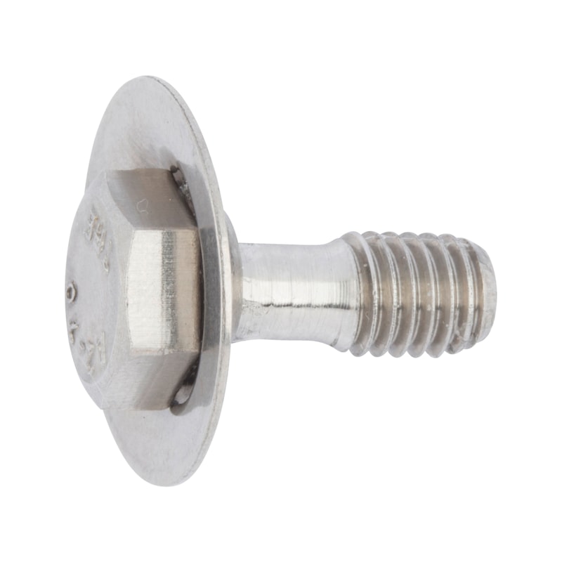 Vis imperdable tête hexagonale Savetix - ISO 4017/DIN 933 - inox A2 brut 50 - 6 pans extérieurs