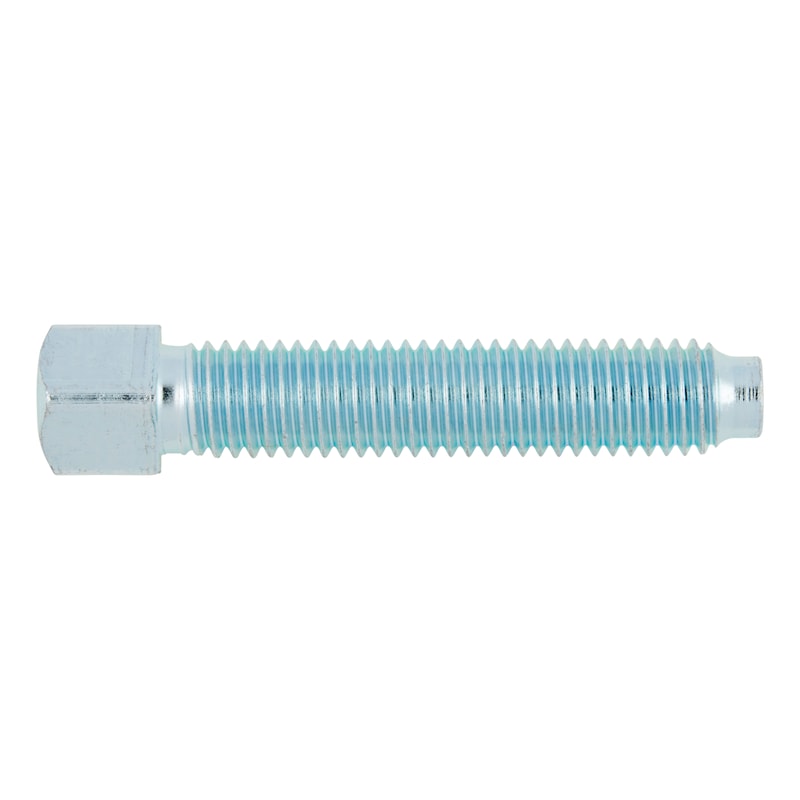 Vis à tête carrée à bout pilote court - DIN 479 - acier 8.8 zingué (A2K) - 4 pans extérieurs