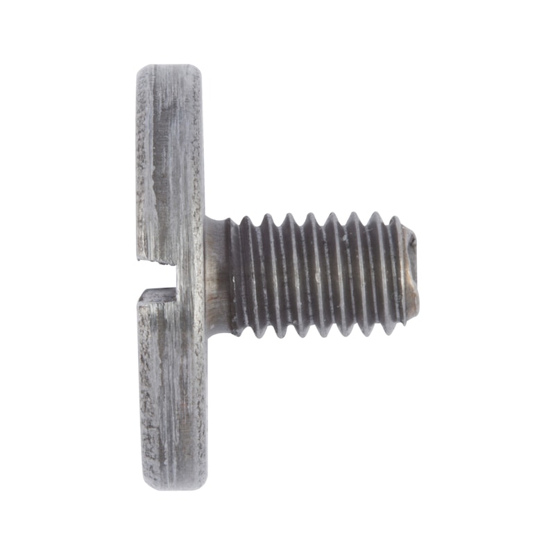 Vis à tête cylindrique large - DIN 921 - acier 5.8 brut - fente