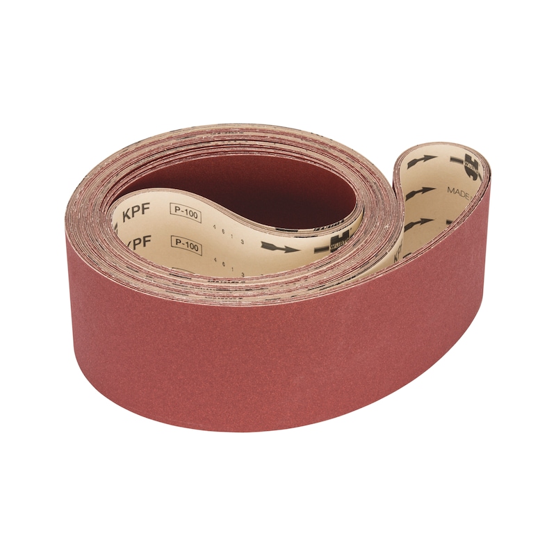 Bande abrasive longue pour bois