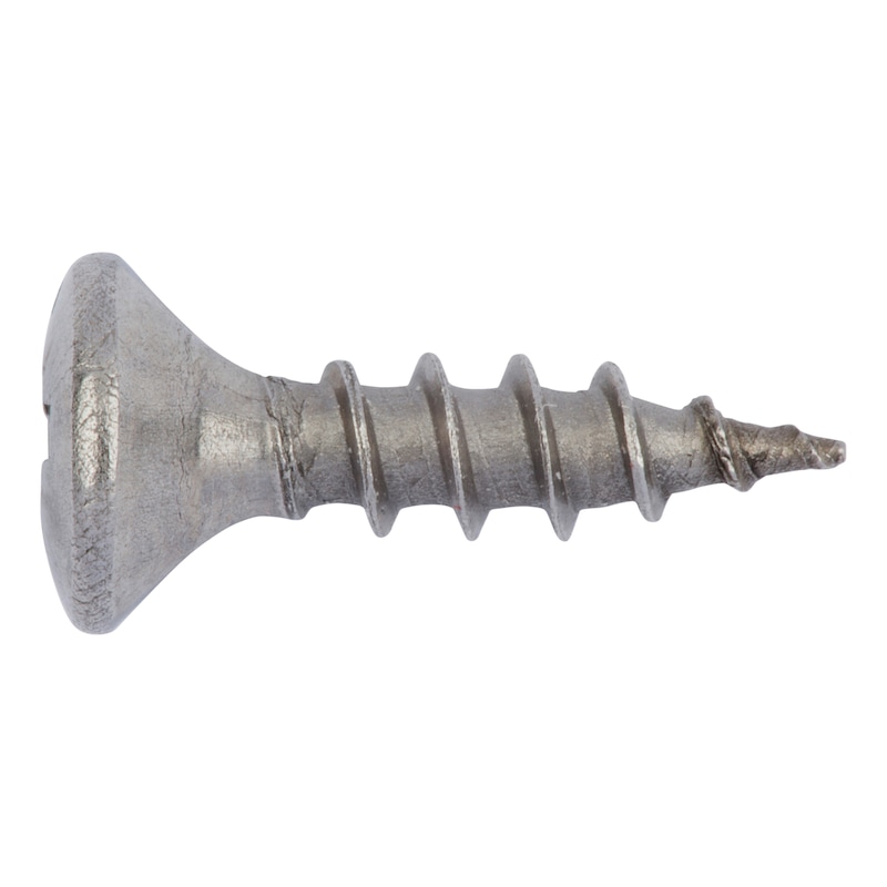 Vis à bois WÜPO - inox A2 - filetage total - tête fraisée bombée - empreinte PZ