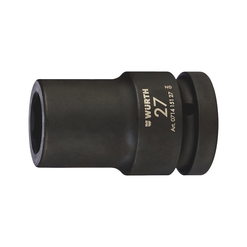 
1-inch impact socket wrench insert hexagon, metric, long
