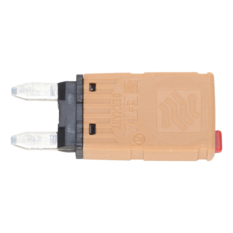Fusible MINI réarmable avec bouton rouge manuel