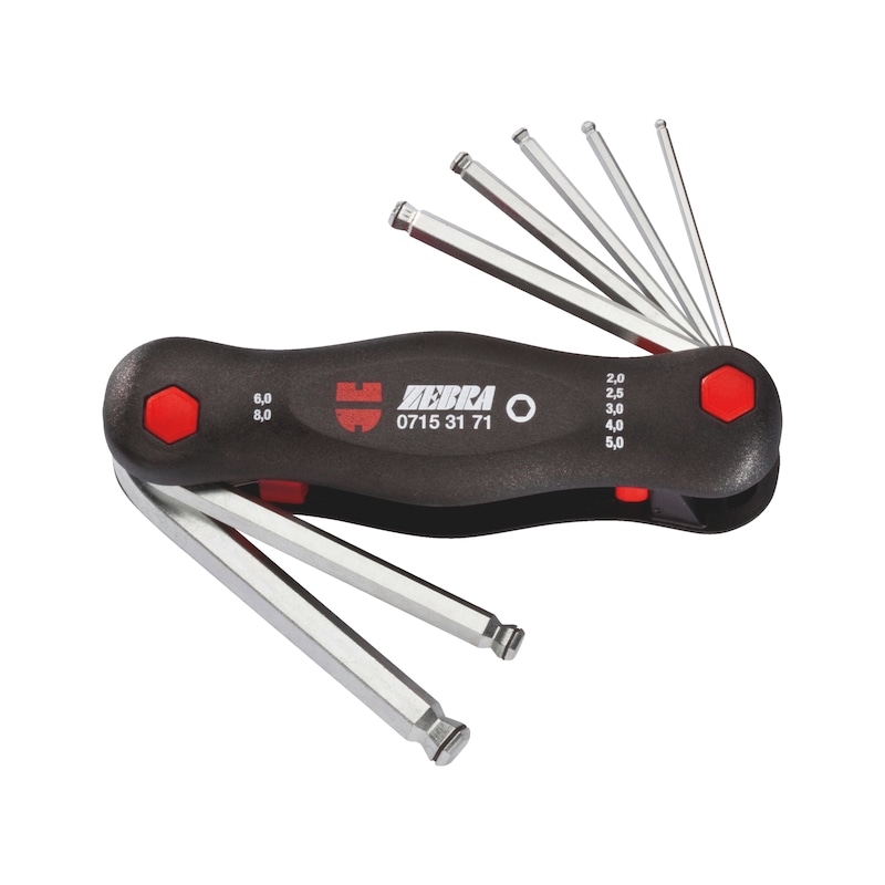 Winkelschraubendreher-Klappsatz Innensechsk. 7-tlg online kaufen