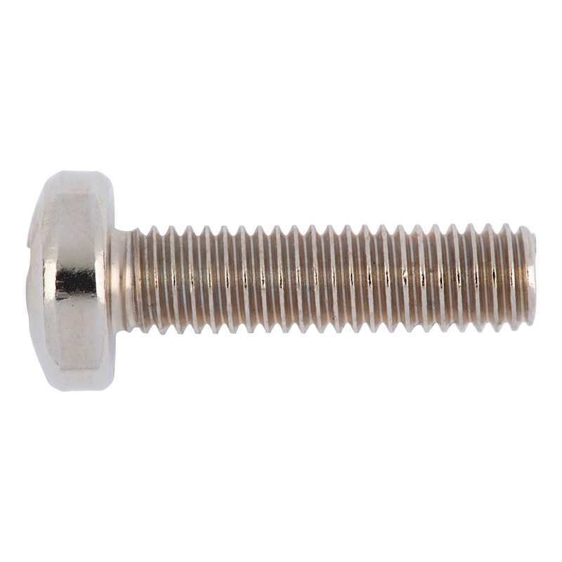 Vis à tête cylindrique bombée - ISO 7045/DIN 7985 - acier 4.8 nickelé (E2J) - cruciforme PH