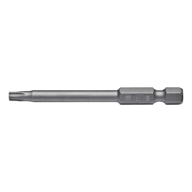 E 6.3 five-star bit (1/4 inch) long version with borehole E 6.3 five-star bit (1/4 inch) long version with borehole