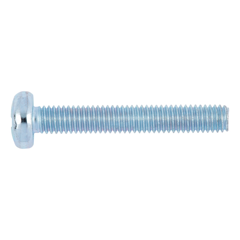 Vis à tête cylindrique bombée - ISO 7045/DIN 7985 - acier 4.8 zingué (A2K) - cruciforme PZ