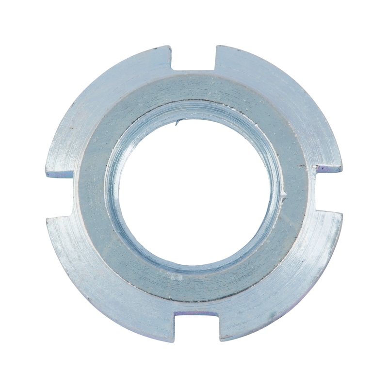 Grooved nut for clamping sleeve - NUT-SL-DIN981-17H-(A2K)-KM1-M12X1