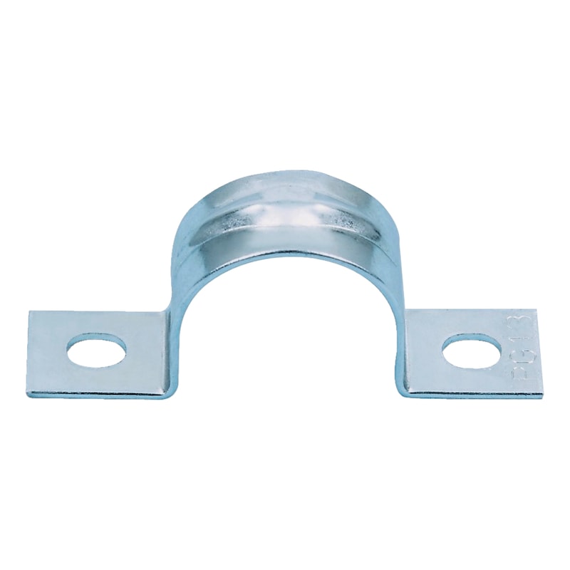 Pontet de fixation 2 trous pour conduits électriques/chauffage