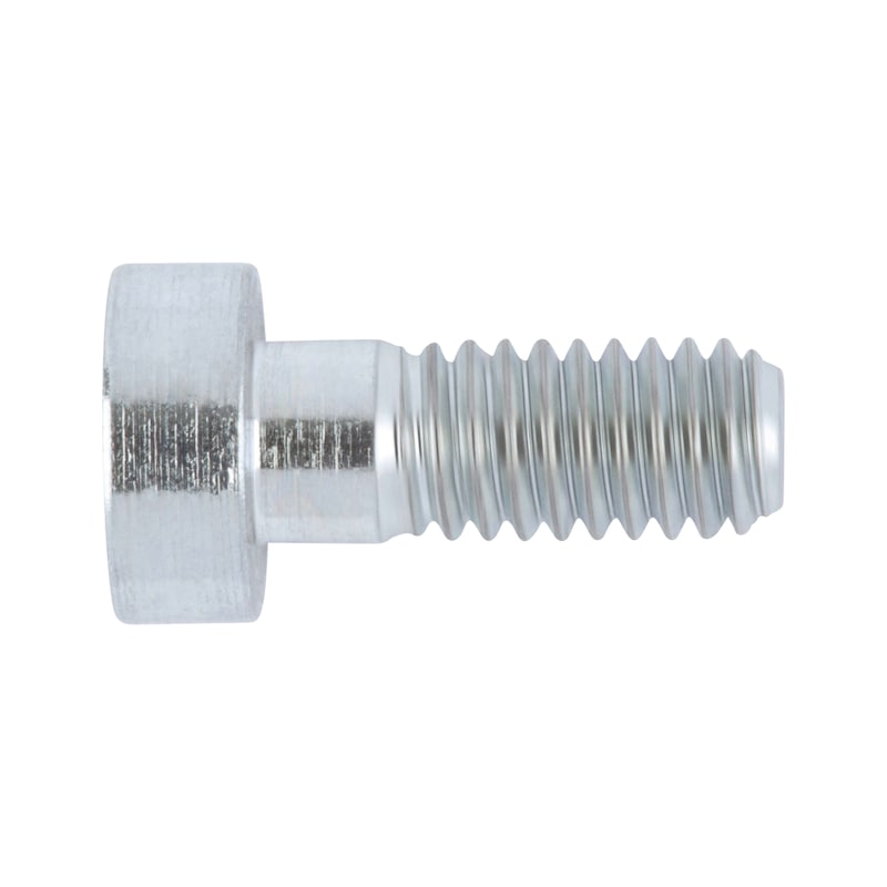 Hexagon Socket Head Cap Screw with centre, with low head DIN 6912, zinc plated 8.8 steel with thick-layer passivation (VZD) - SCR-CYL-DIN6912-08.8-HS8-(VZD)-M10X25