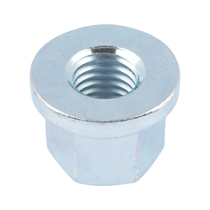 Écrou hexagonal forme haute à embase - DIN 6331 - acier zingué 10 (A2K)