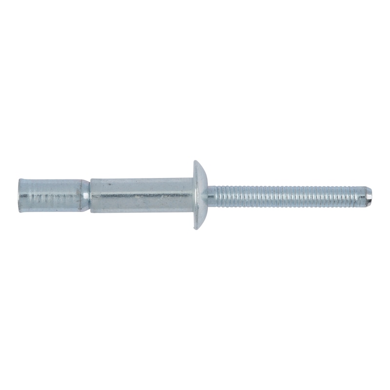 Rivet aveugle de structure MBT haute résistance - tête plate - acier/acier