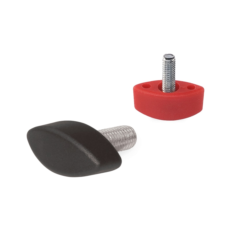 Vis à poignée - polyamide et filetage en acier