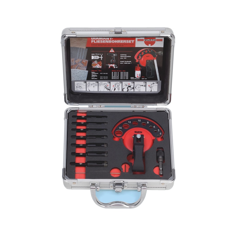 Jeu de couronnes diamant sous eau pour carrelage