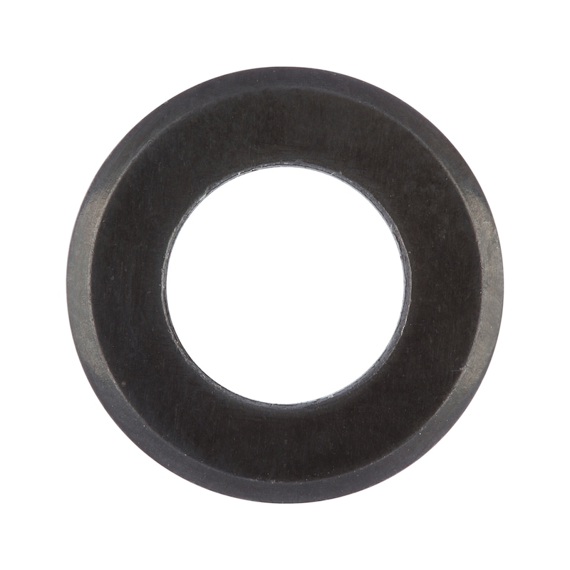 Rondelle plate avec chanfrein - ISO 7090 - acier bruni 200 HV