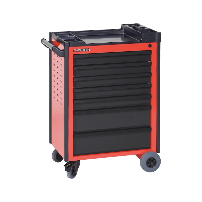 Servante d'atelier Compact - 7 tiroirs - noir, rouge ou grise