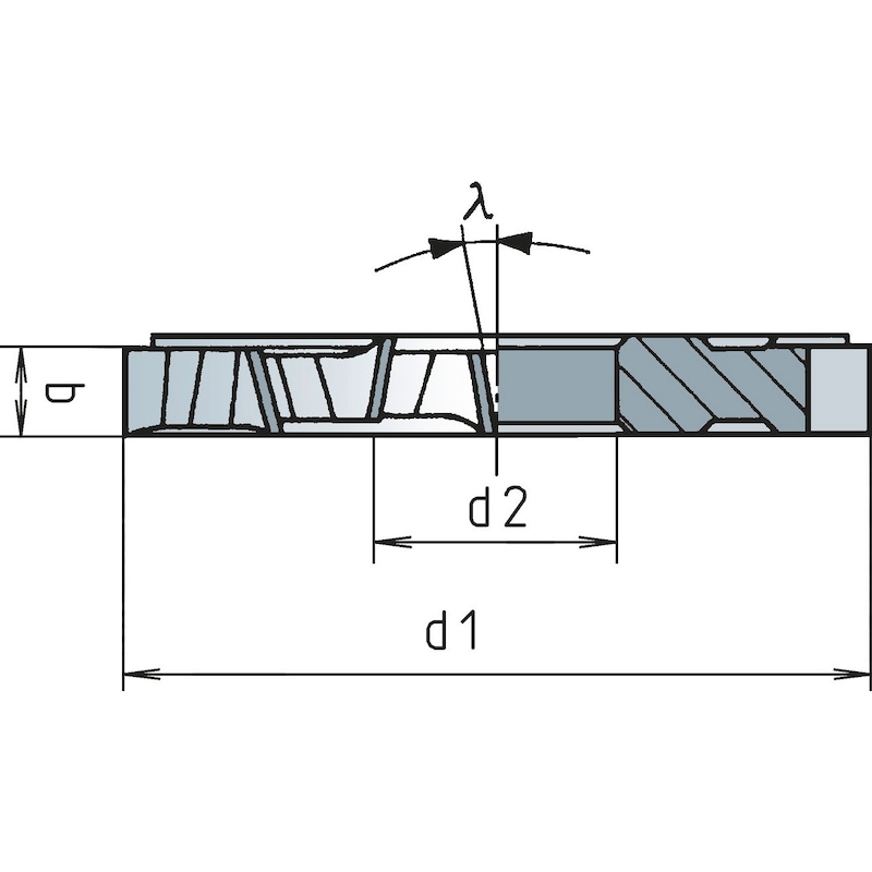HSCo slitting milling cutter double cut type H - METCRCLMILMA-WN-HSCO-D125X4,0MM
