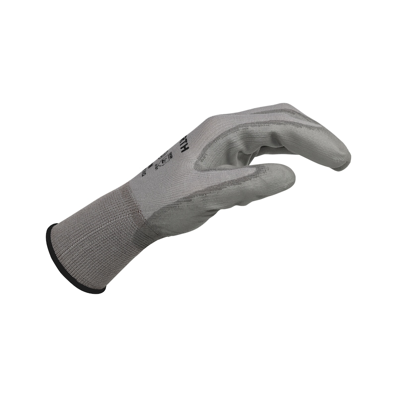 Guanto Da Lavoro Lintao - In Nylon Feinststrick Con Rivestimento In Pu Blu Nero Norma En 388 Classe 4131  75359401 14630