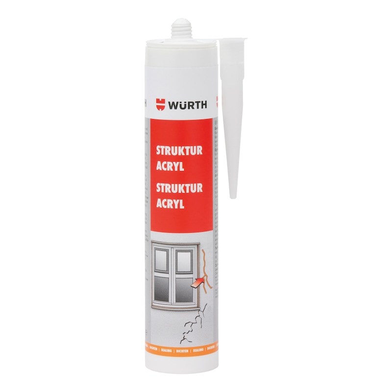 Mastic acrylique pour fissures du plâtre texturé ou structuré