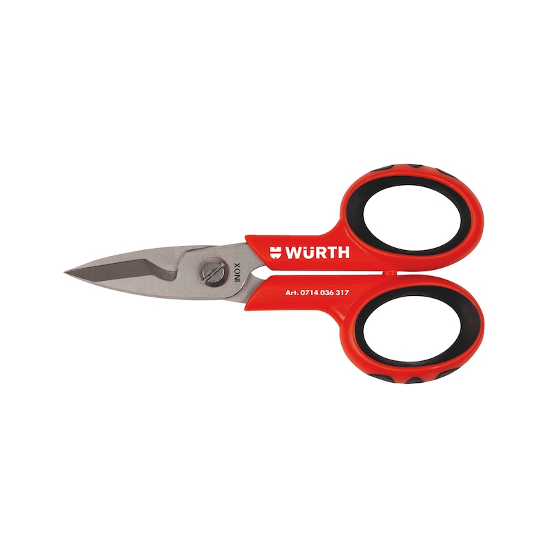 Stainless steel cable cutter with wire stripper notch