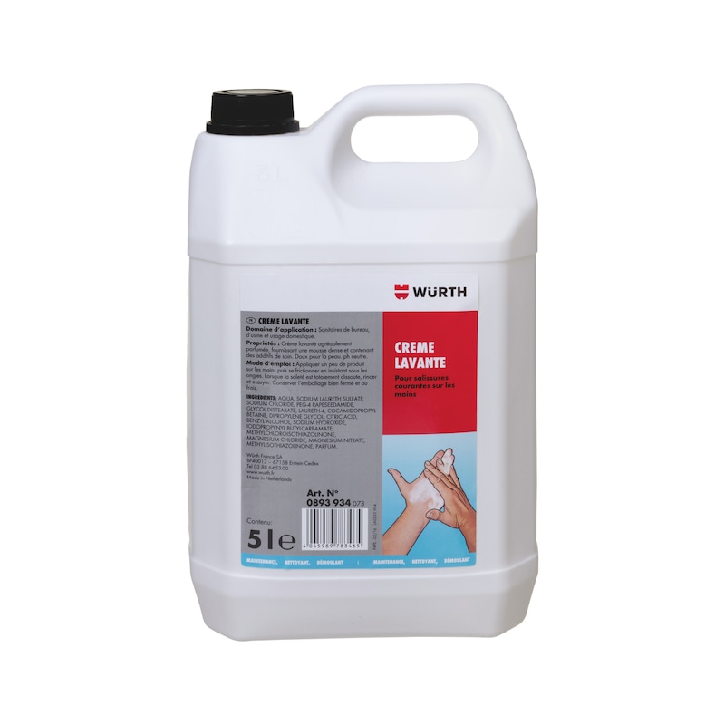 Crème lavante pour mains - bidon de 5L