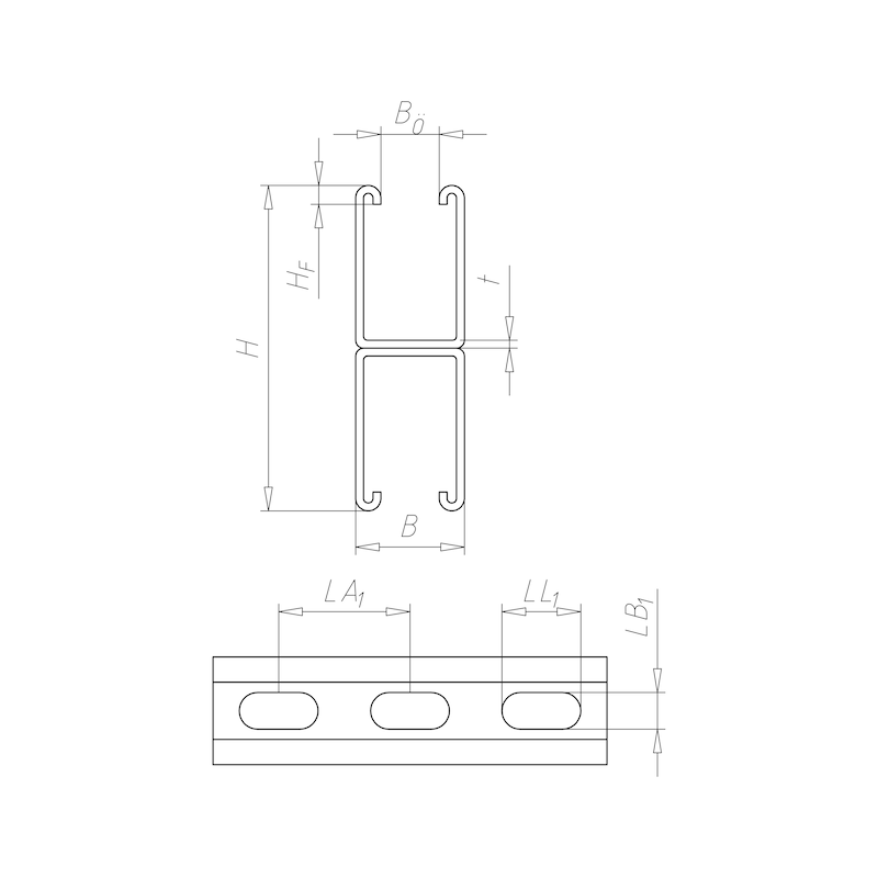 VARIFIX<SUP>®</SUP> C szerelősín, 41/124 - 2 VARIFIX<SUP>®</SUP> C szerelősín, 41/124 - 2