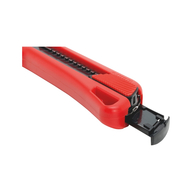 Rezací nôž s posúvačom, s 1-zložkovou rukoväťou - NOZ OREZAVACI CERVENY H18MM L160MM