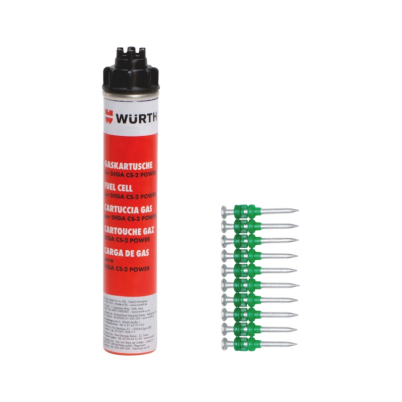 Clous en bande et cartouche de gaz NG CS-2/3 SN