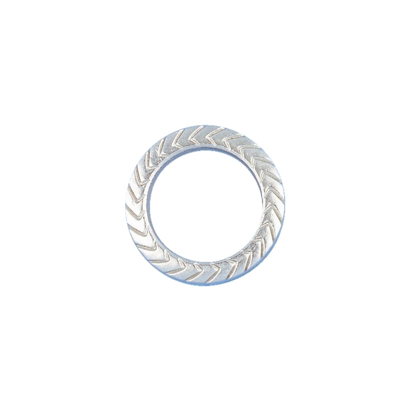 Rondelle de blocage striée - inox A4 brut - forme Z