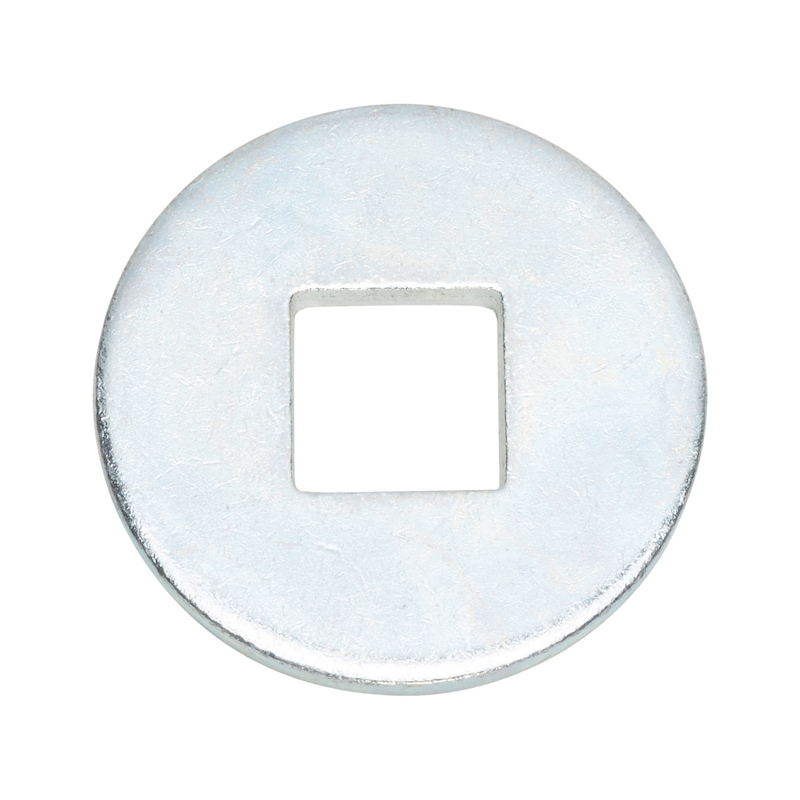 Rondelle pour construction bois - DIN 440 - acier zingué (A2K) 100 HV - tête carrée - forme V