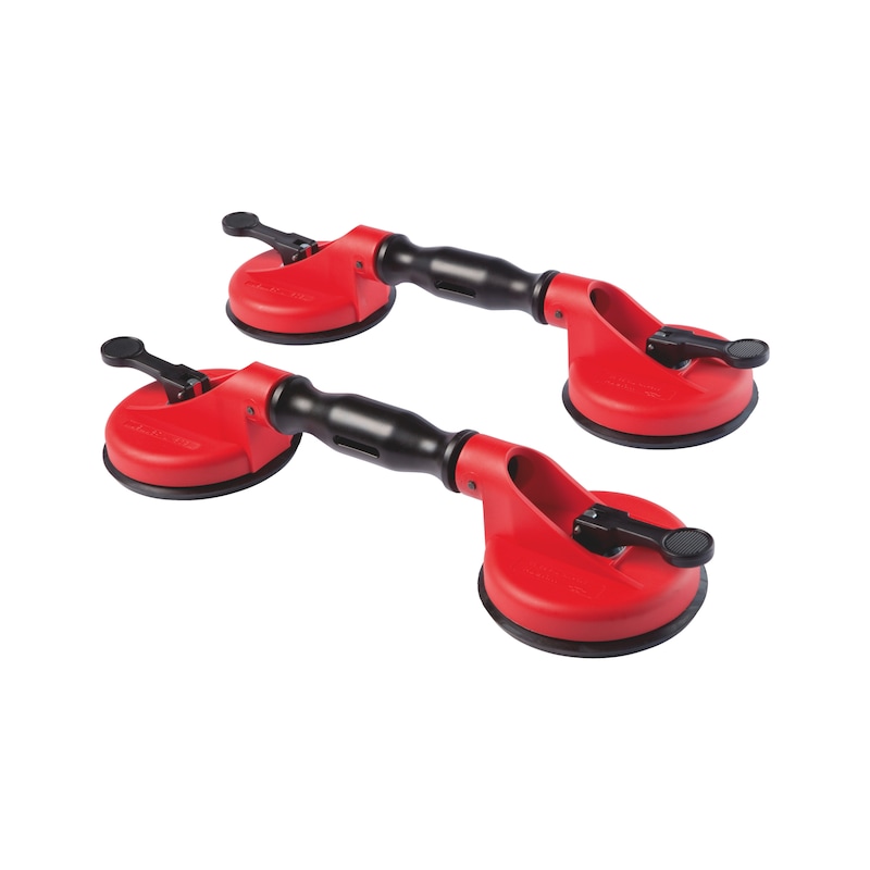 Ventouse de levage pour pare-brise avec 2 têtes mobiles