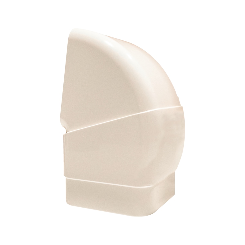 Coude réglable pour goulotte de climatisation 80 x 60 mm