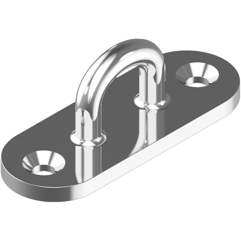 Pontet sur platine longue en inox A4