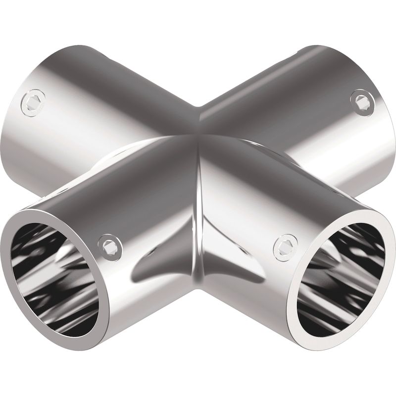 Four-way connection A4 stainless steel