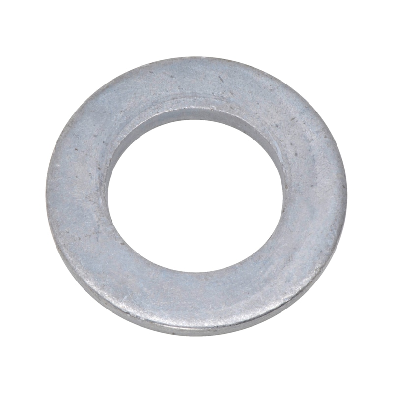 
Flat washer without chamfer DIN EN ISO 7089, steel, hot-dip galvanised (hdg)
