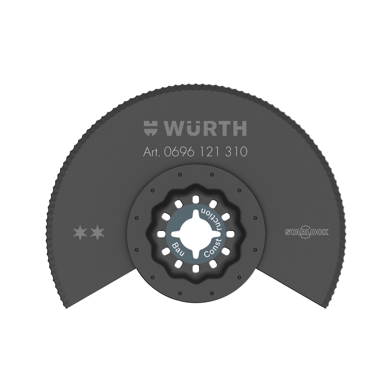 Lame de scie segmentée Starlock cannelée pour scie oscillante