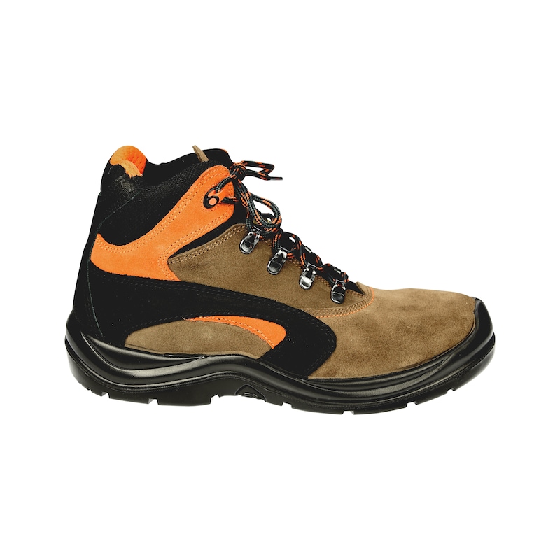 Chaussures de sécurité hautes S3 Sahara - marrons - en daim