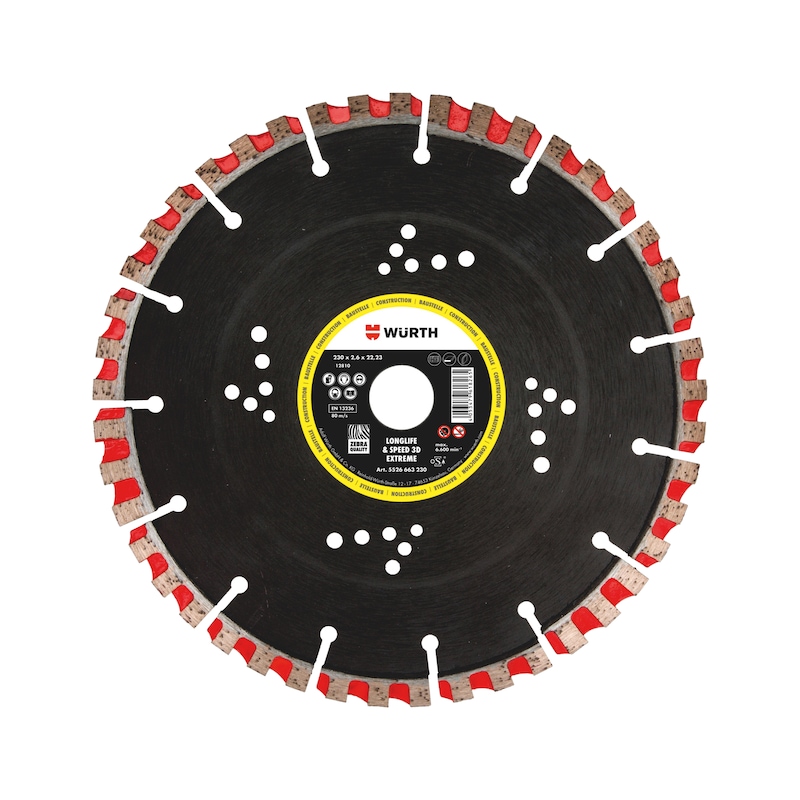 Disque diamant Longlife & Speed 3D Extreme Ø230mm