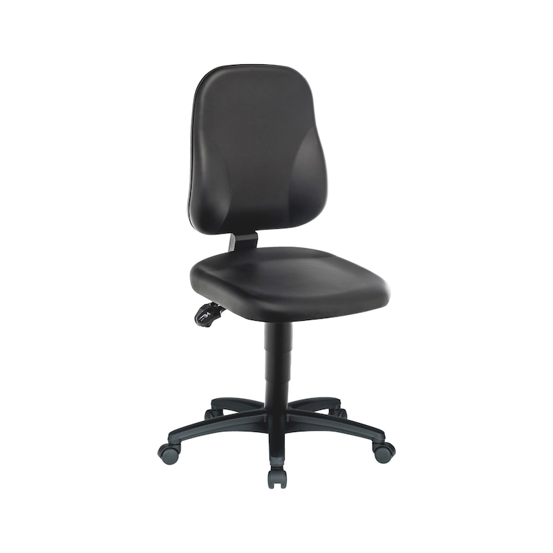 Siège de travail pivotant BASIC avec revêtement similicuir