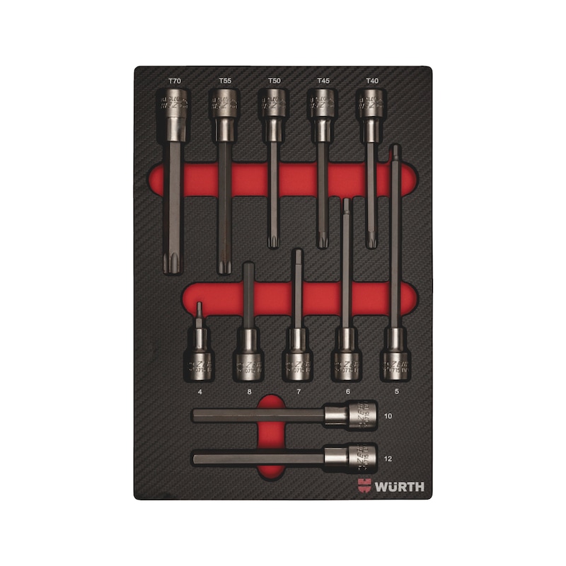 
System assortment 4.4.1, TX socket wrench 1/2 inch 12 pieces
