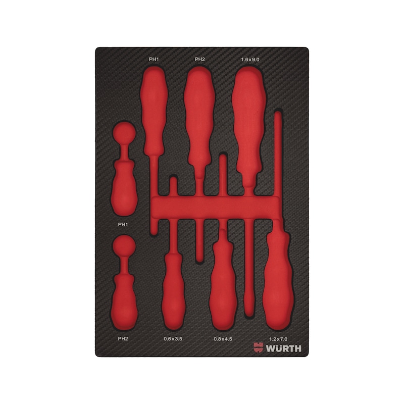 Alvéole vide 4.4.1 pour tournevis